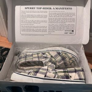 Sperry Checkered Canvas Sneakers